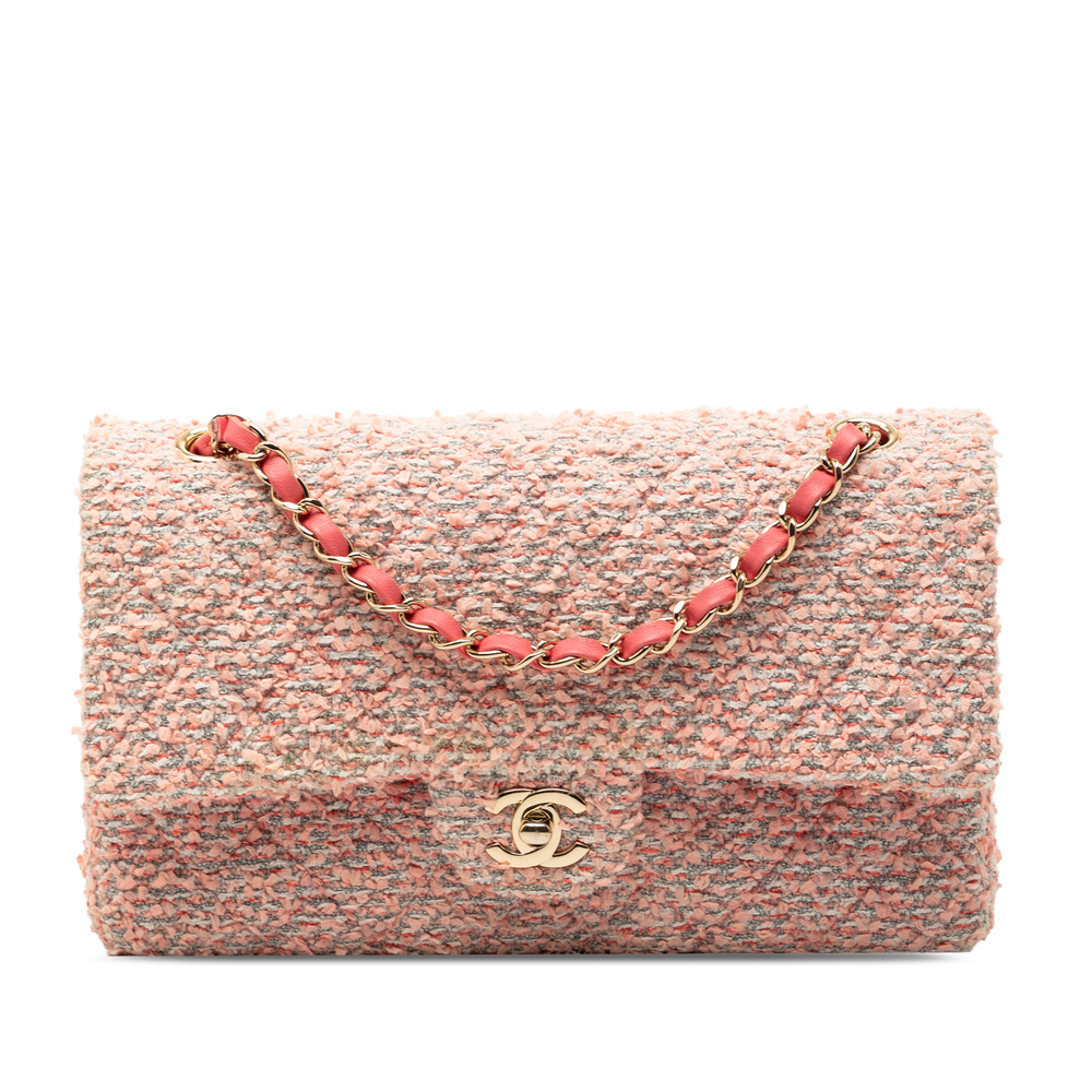Pre-Loved Chanel Quilted Tweed Reissue 2.55 Double Flap 225